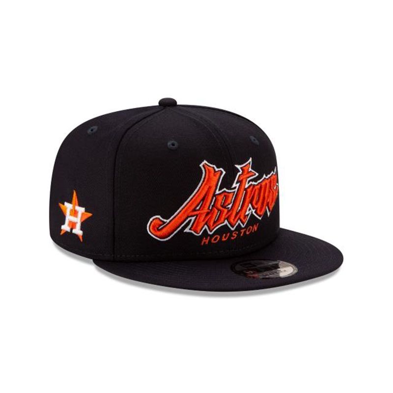 MLB Houston Astros Slab 9Fifty Snapback (GGS0713) - Blue New Era Caps